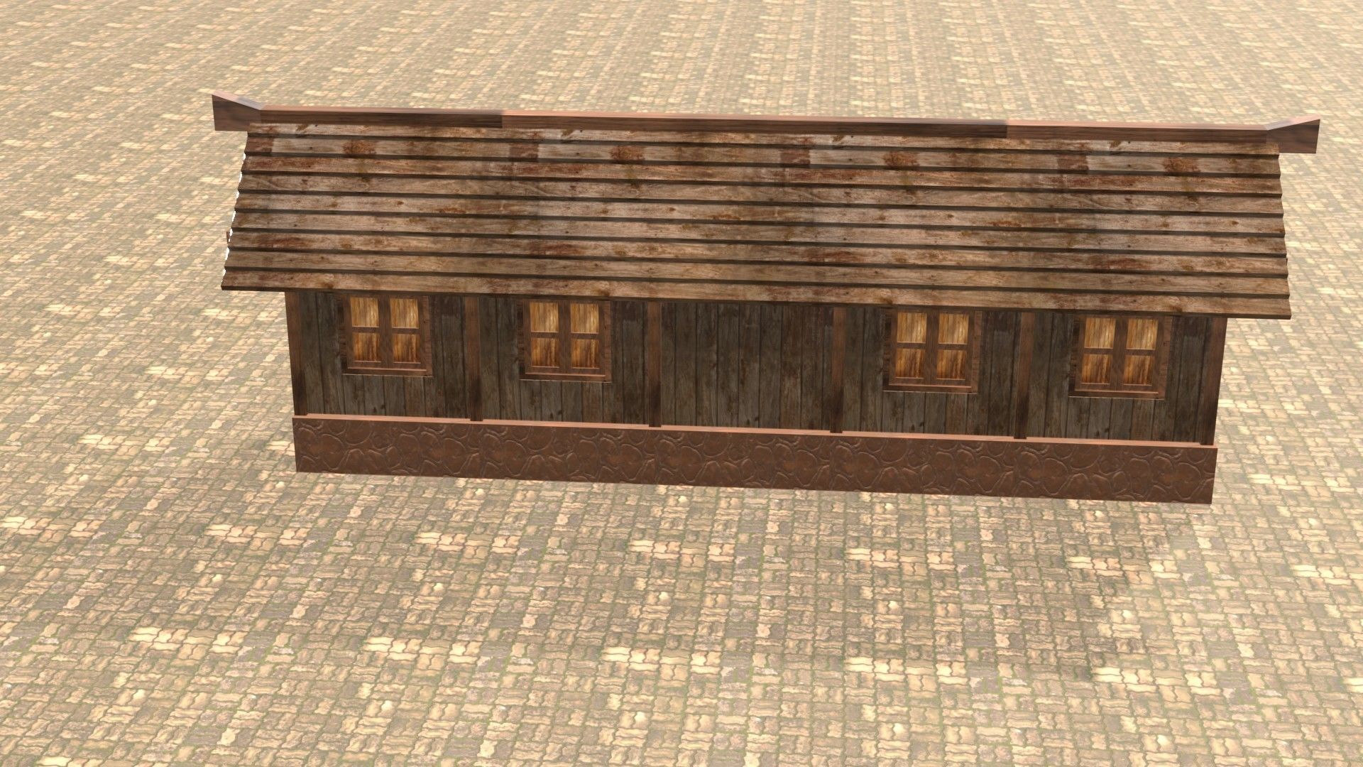 Medieval house twelve 17 Low-poly 3D model_15