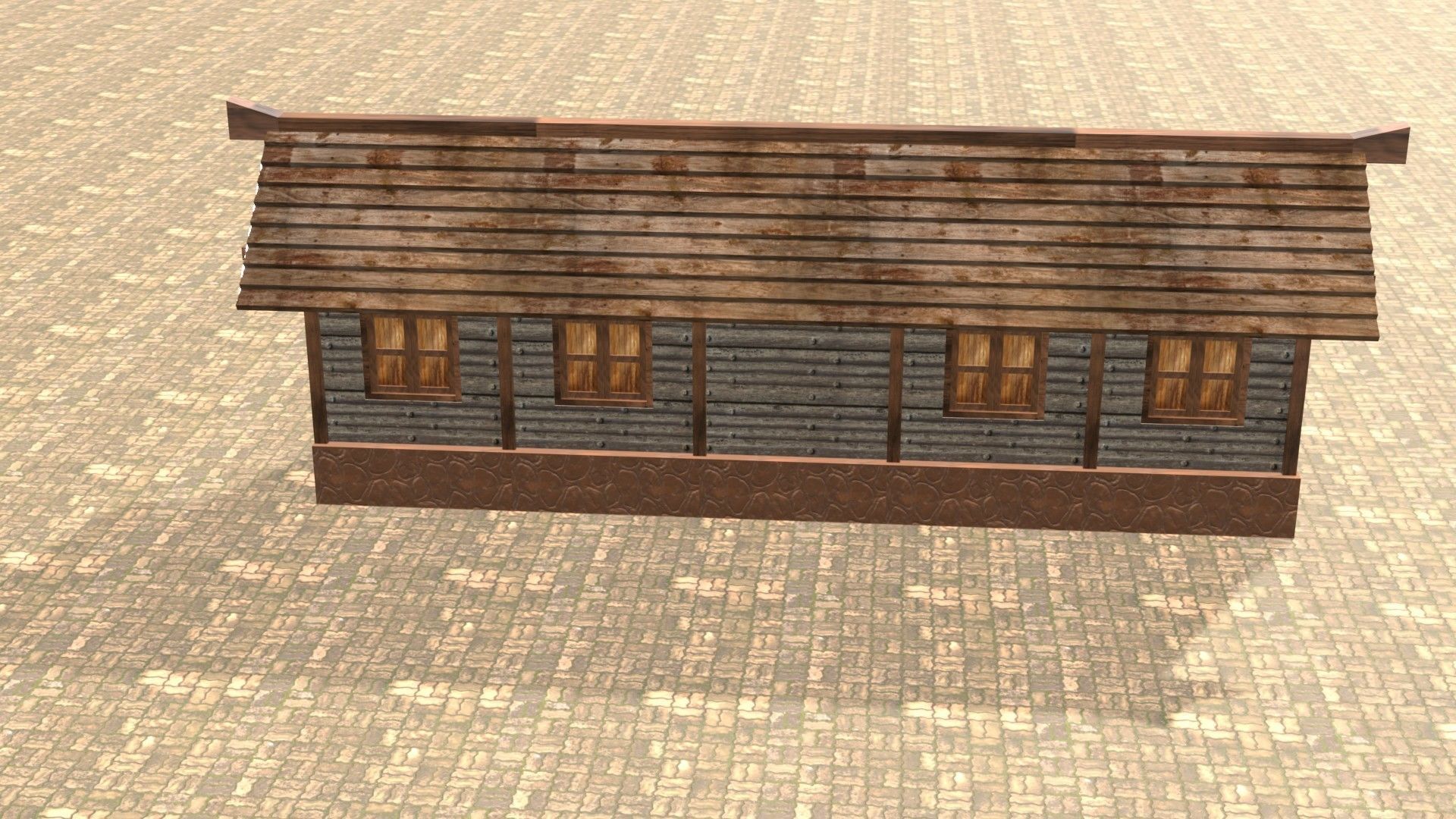 Medieval house twelve 15 Low-poly 3D model_15