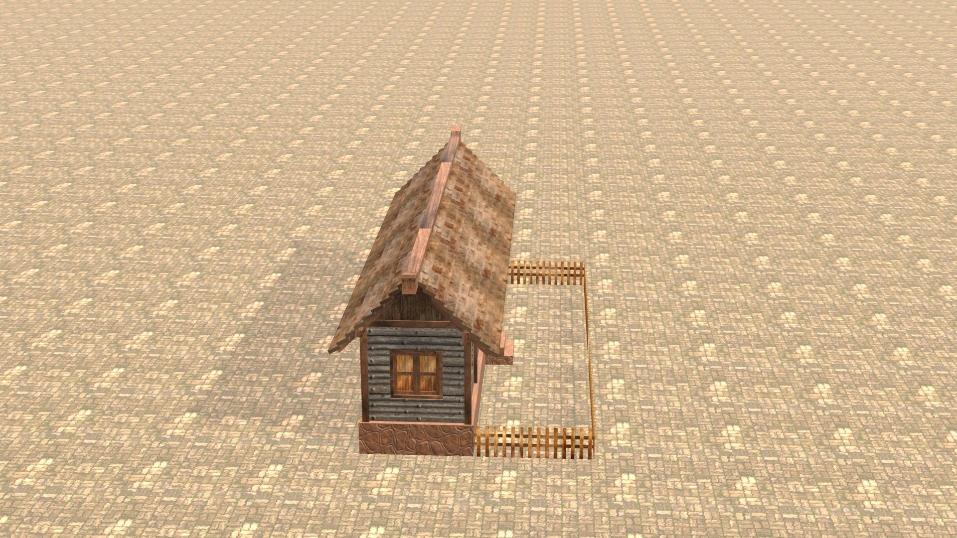 Medieval house twelve 15 Low-poly 3D model_6