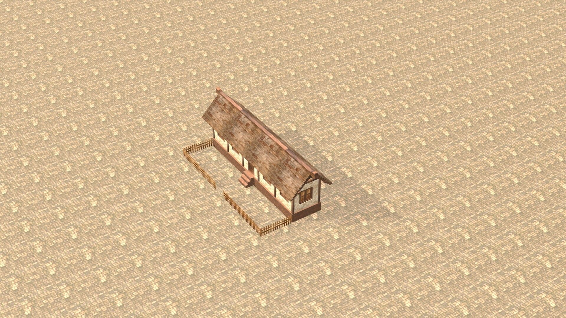 Medieval house twelve 14 Low-poly 3D model_19