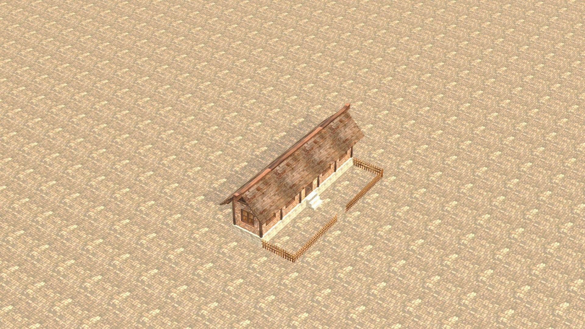 Medieval house twelve 11 Low-poly 3D model_18