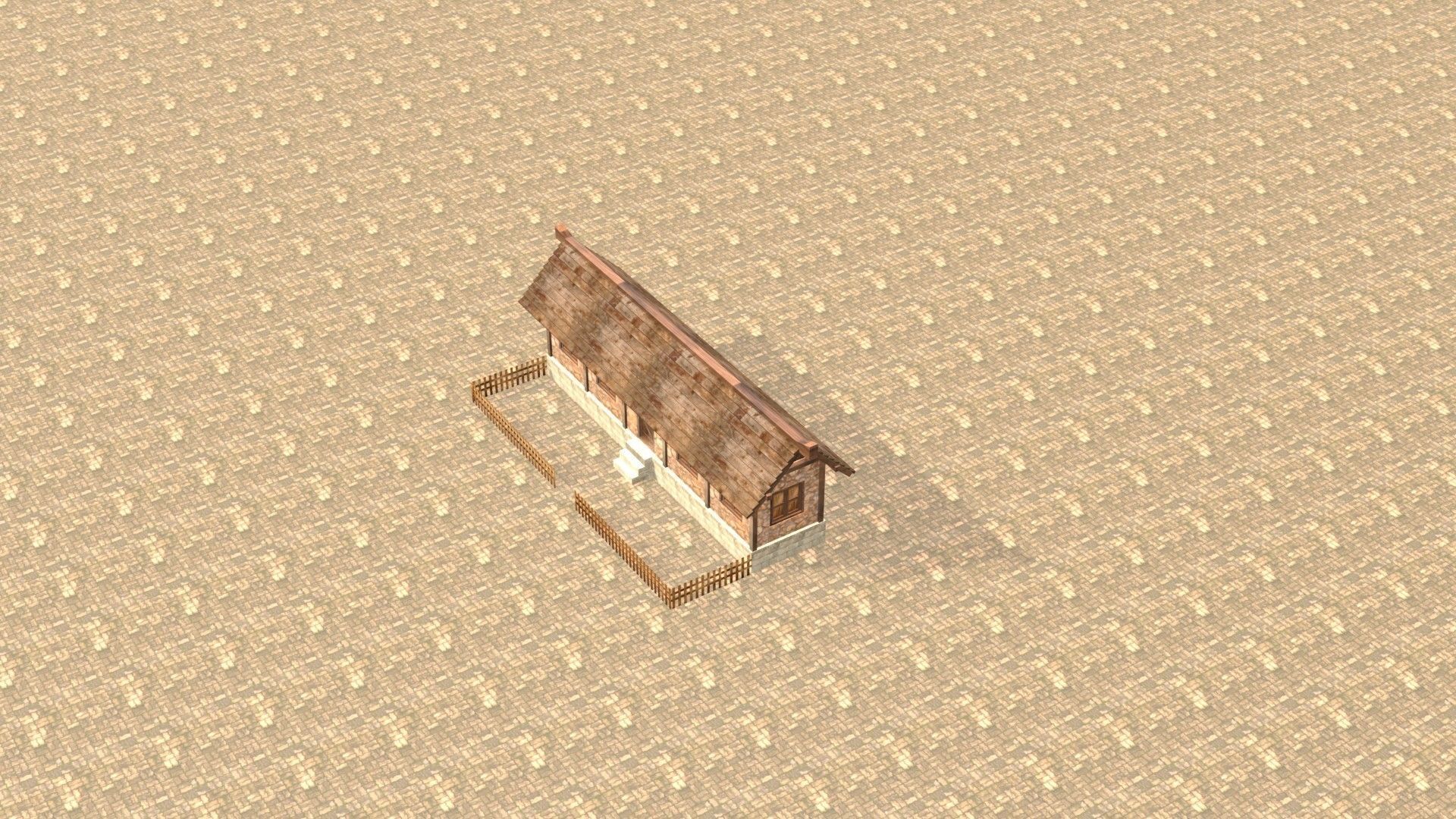 Medieval house twelve 11 Low-poly 3D model_19