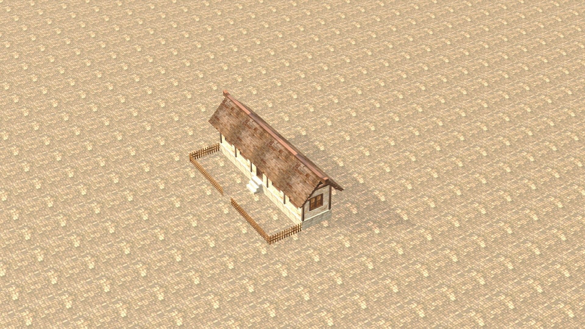 Medieval house twelve 10 Low-poly 3D model_19