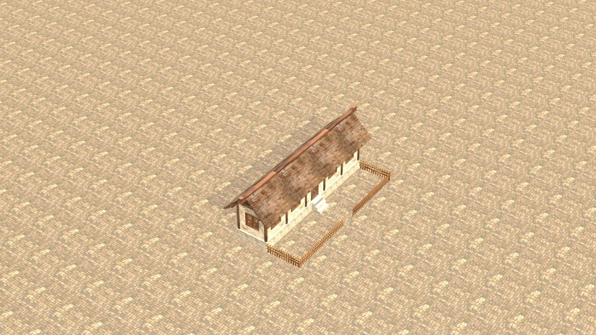 Medieval house twelve 10 Low-poly 3D model_18