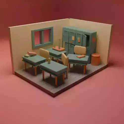 Classroom 3D Model