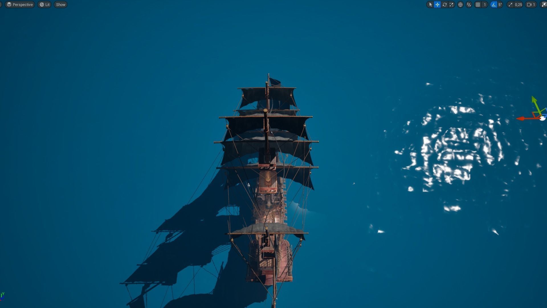 Galleon Spartan Low-poly 3D model_13