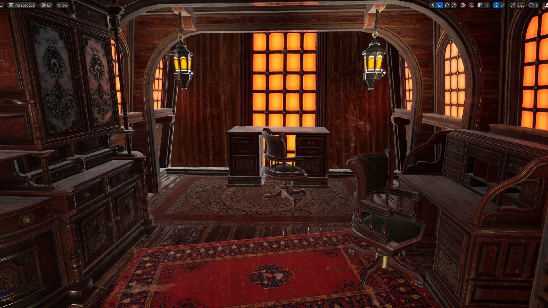 Galleon Spartan Low-poly 3D model_22