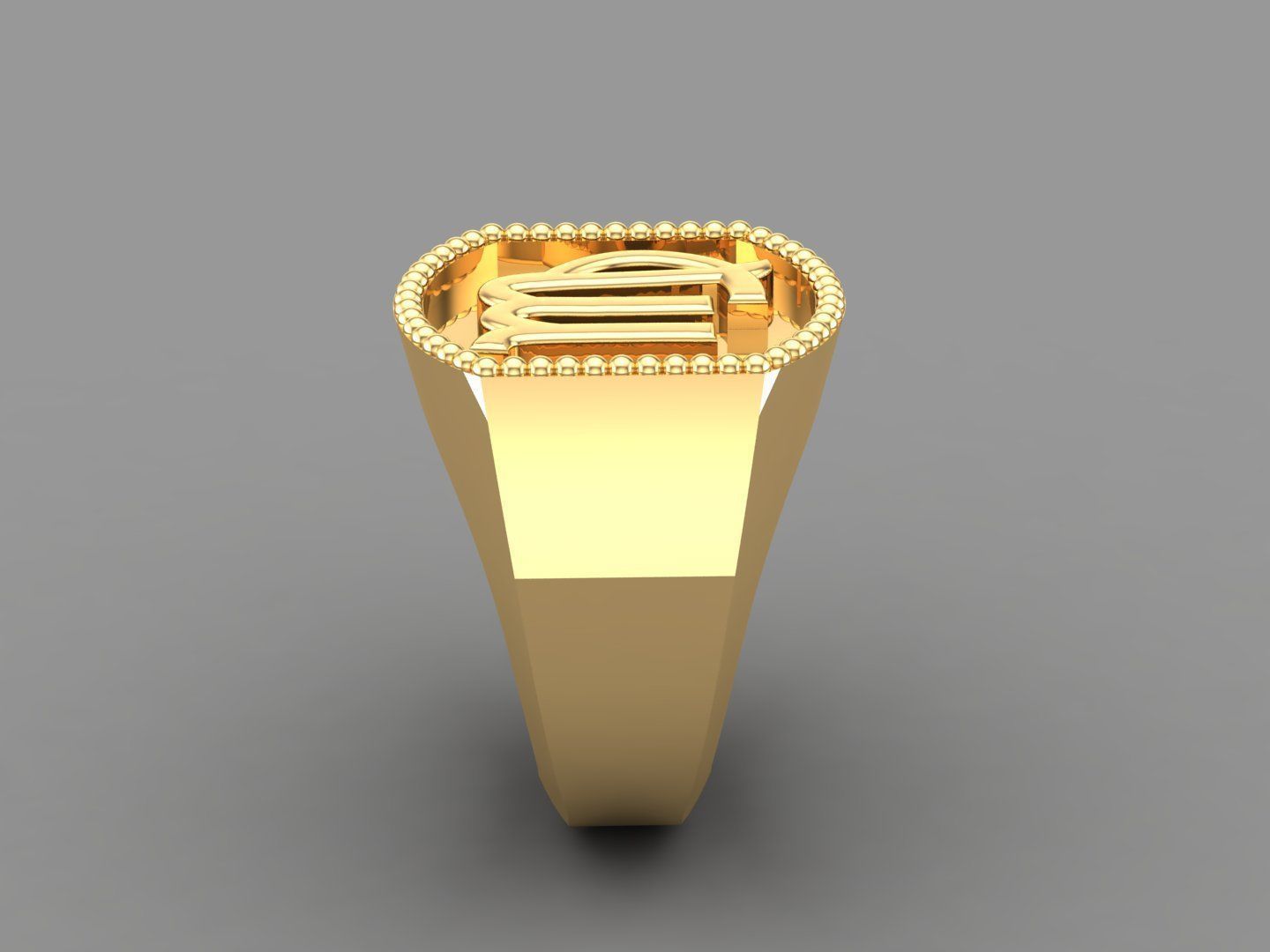 Virgo Ring Version 2 For Print STL 3D print model_4