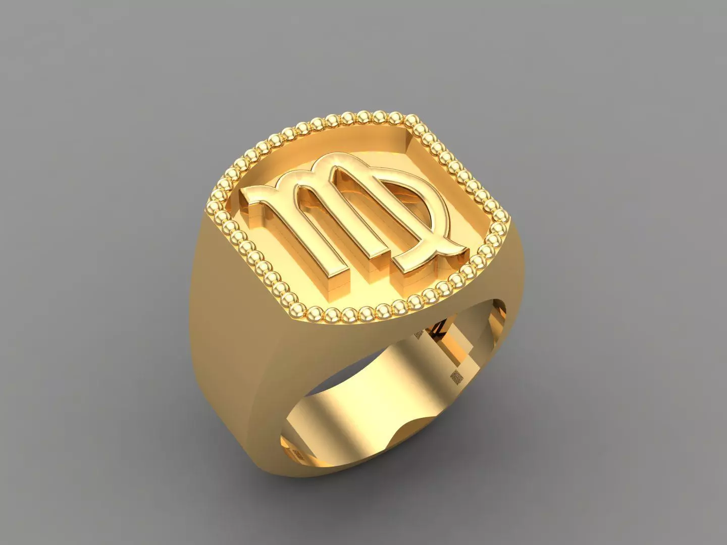 Virgo Ring Version 2 For Print STL 3D print model_0