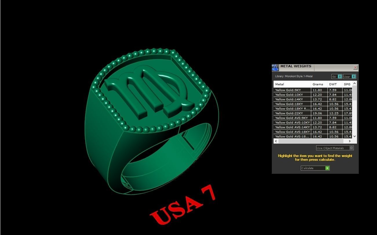 Virgo Ring Version 2 For Print STL 3D print model_1