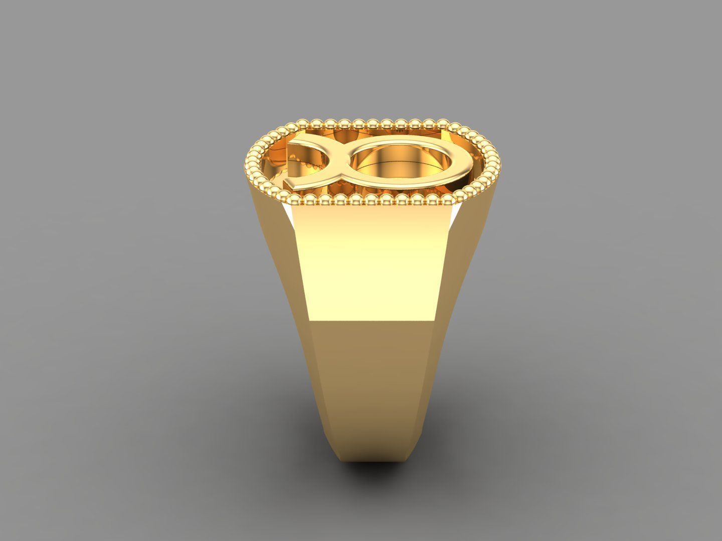 Taurus Ring Version 2 For Print STL 3D print model_4