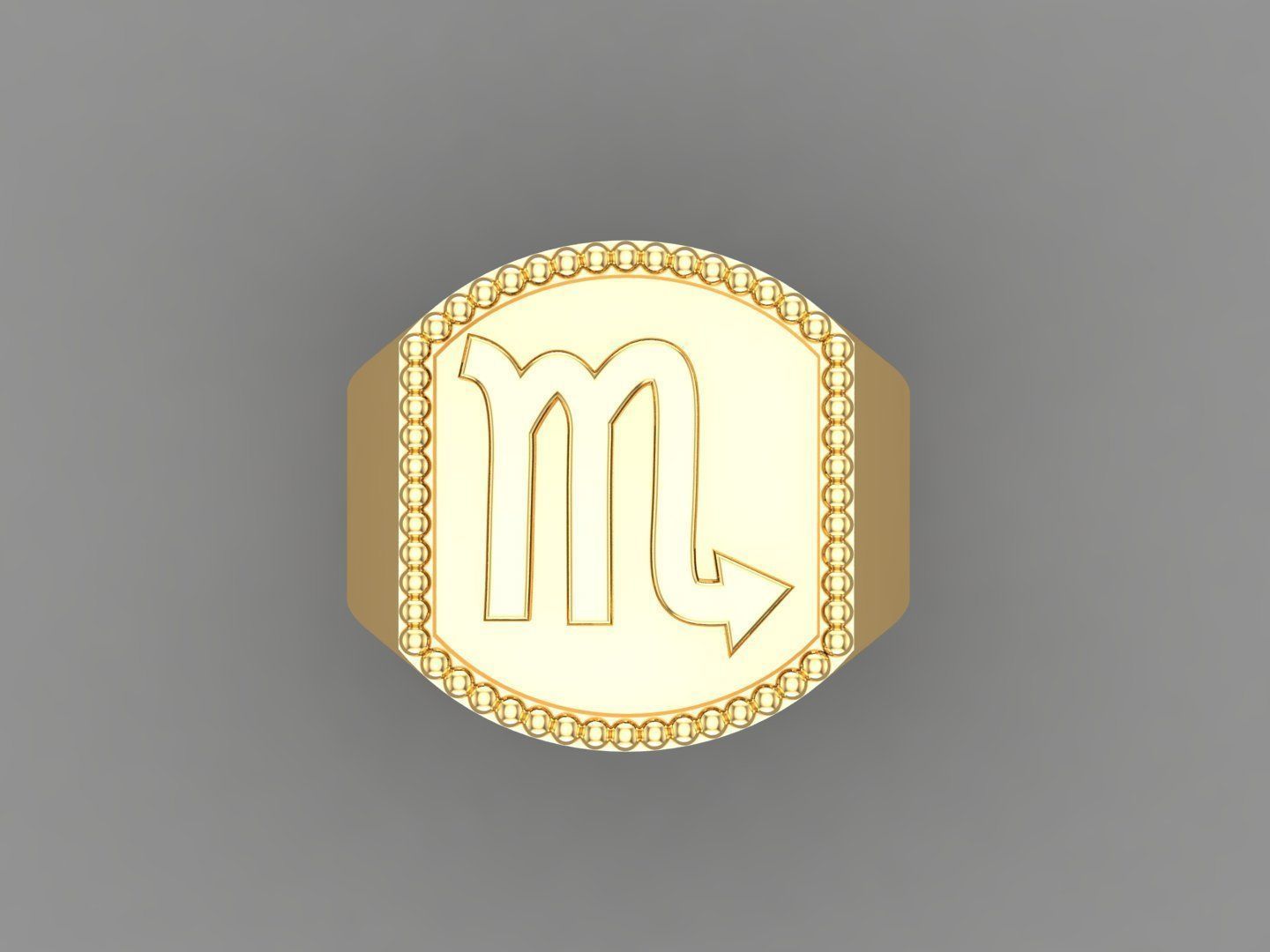 Scorpio Ring Version 2 For Print STL 3D print model_2