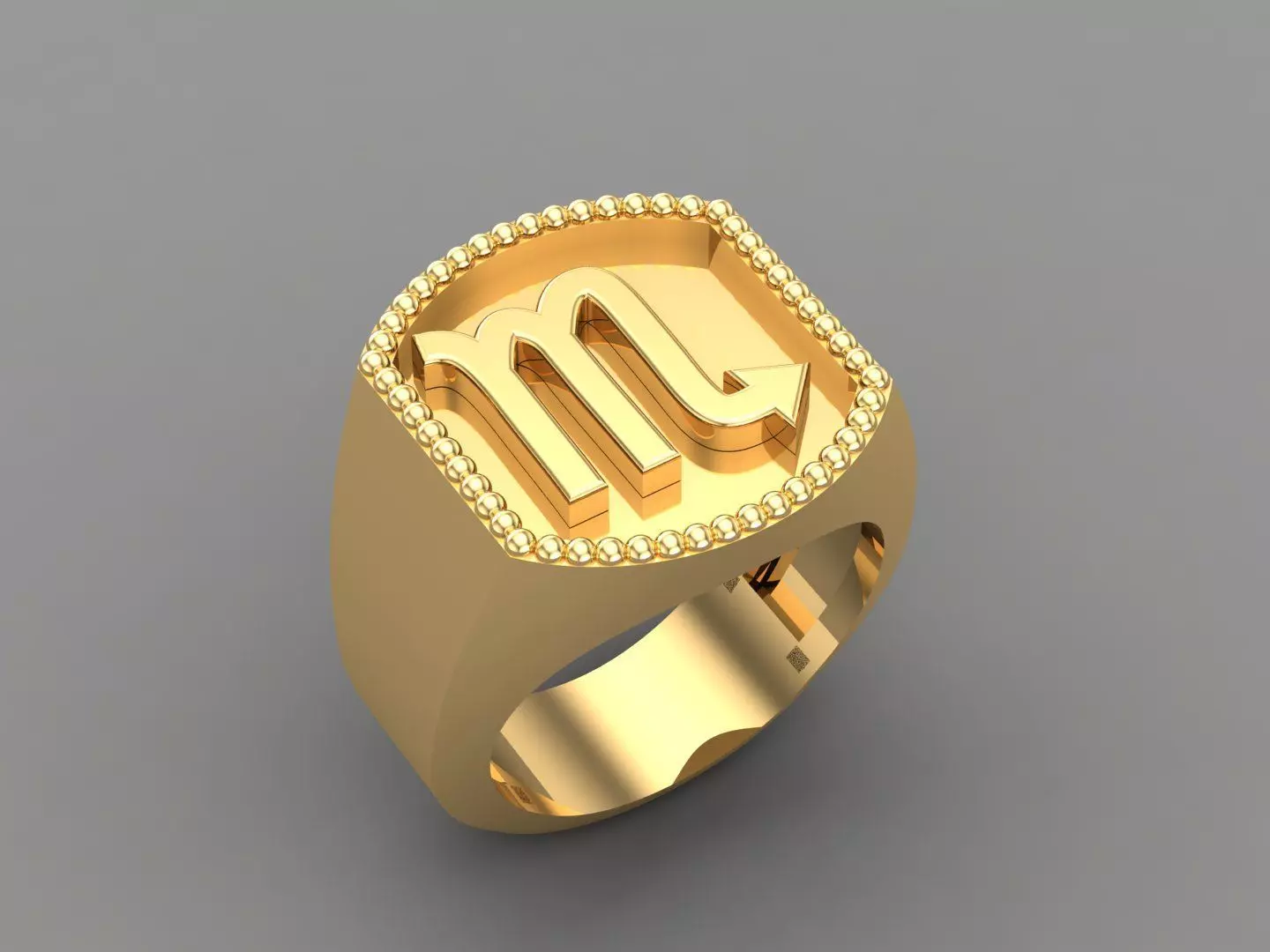 Scorpio Ring Version 2 For Print STL 3D print model_0