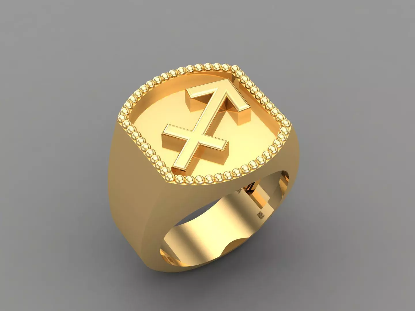 Sagittarius Ring Version 2 For Print STL 3D print model_0