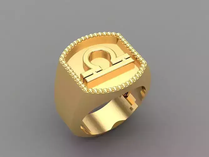 Libra Ring Version 2 For Print STL 3D print model
