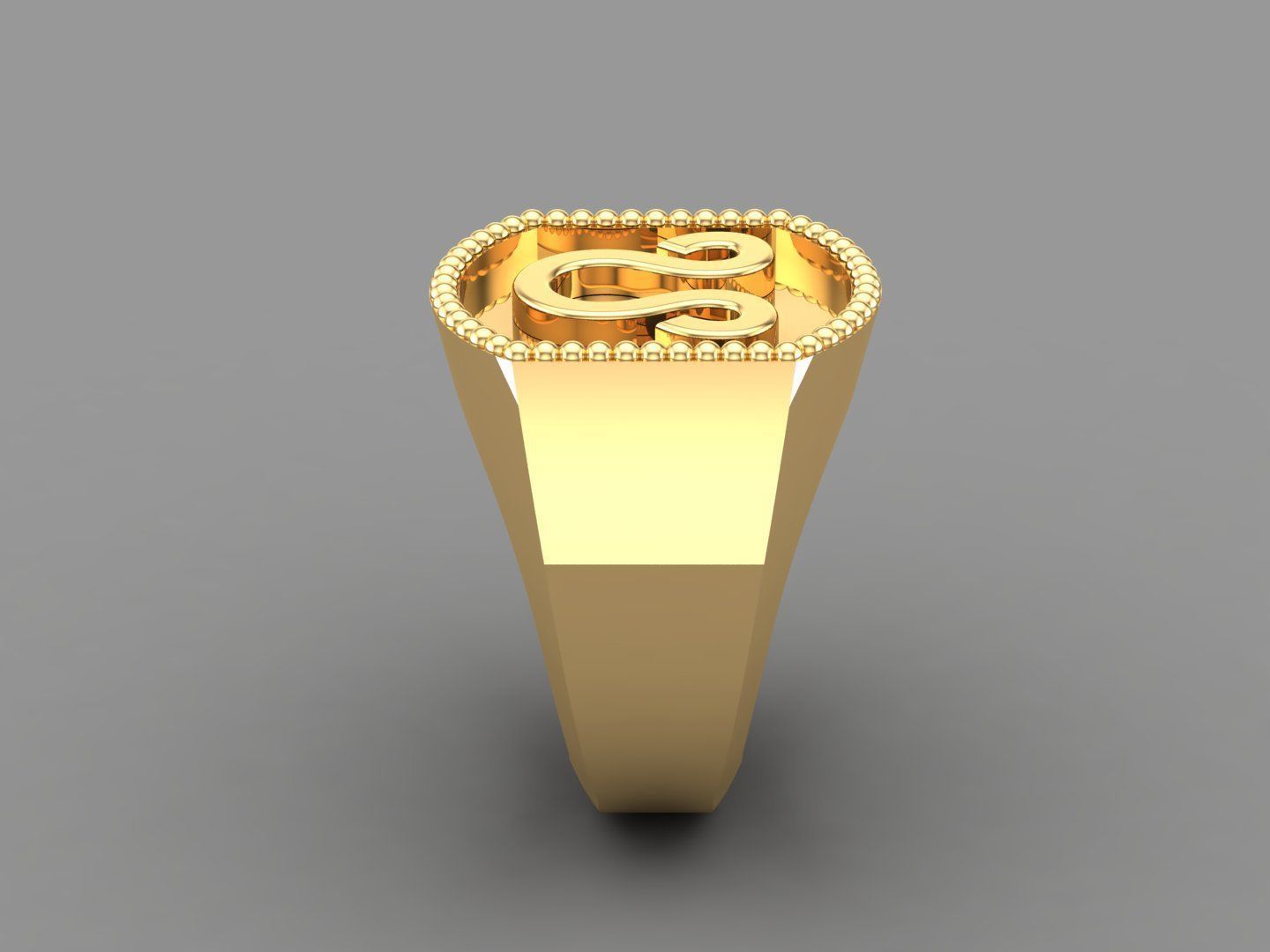 Leo Ring Version 2 For Print STL 3D print model_4