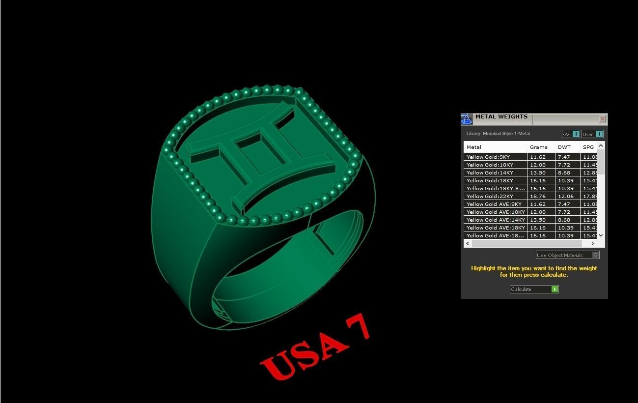 Gemini Ring Version 2 For Print STL 3D print model_1