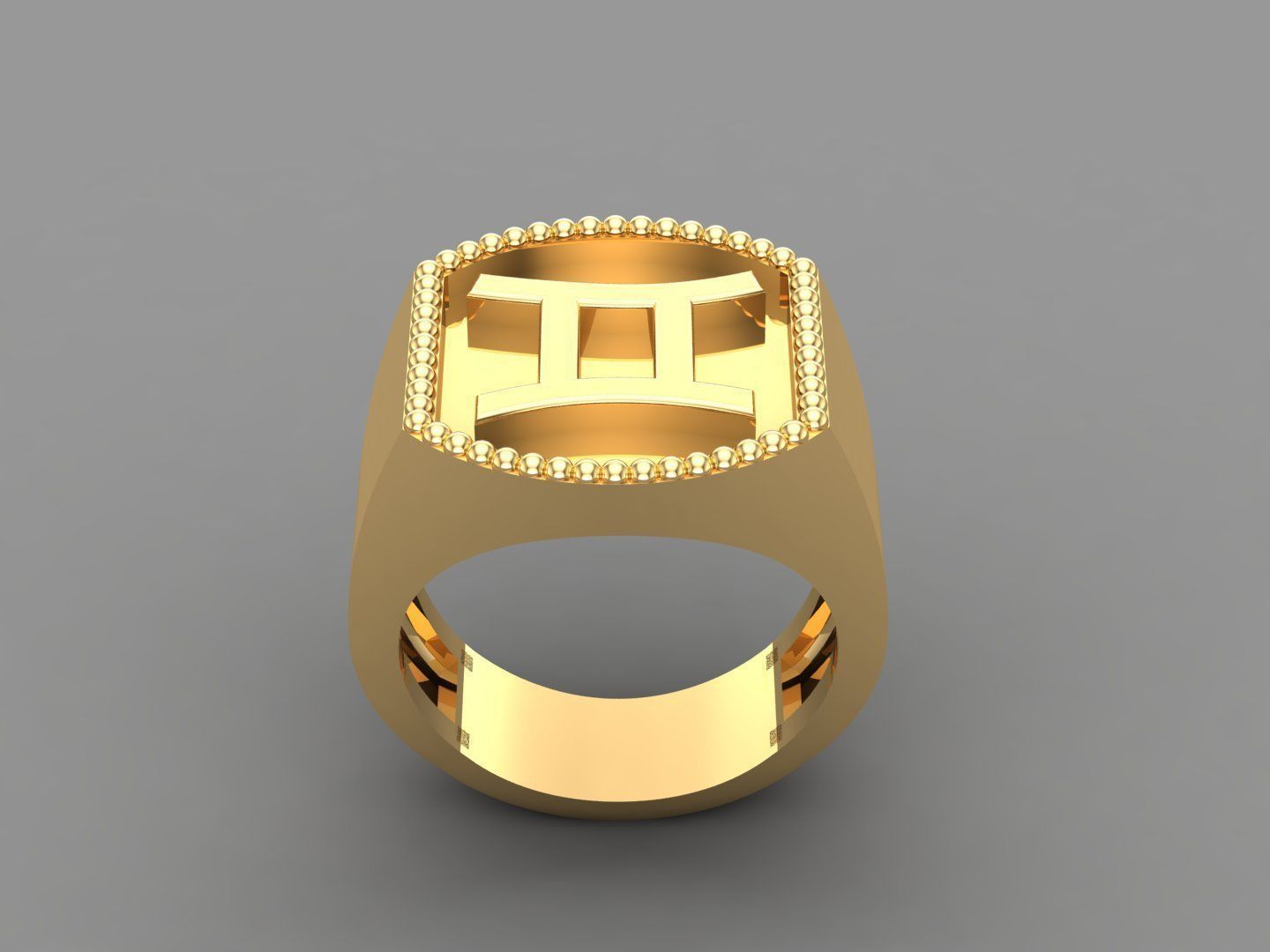 Gemini Ring Version 2 For Print STL 3D print model_3