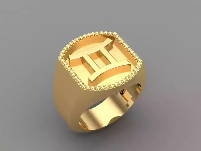 Gemini Ring Version 2 For Print STL 3D print model