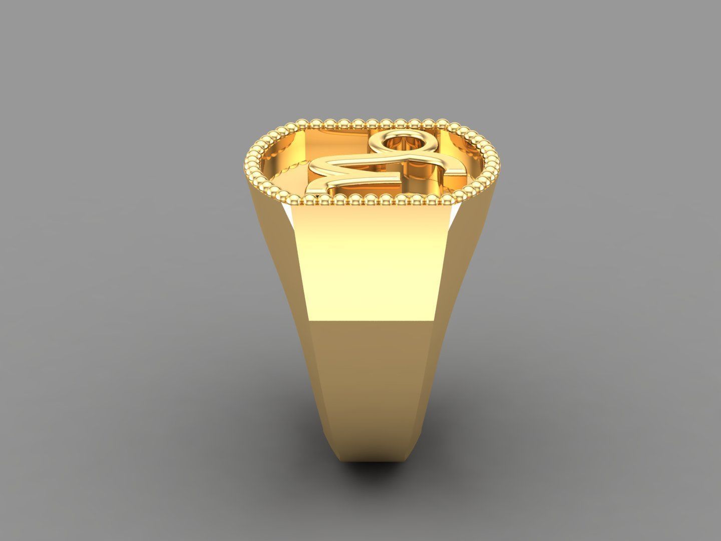 Capricom Ring Version 2 For Print STL 3D print model_4