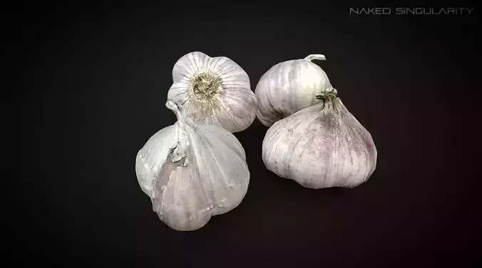 3D Scan Vegetable - Garlic photogrammetry 2K