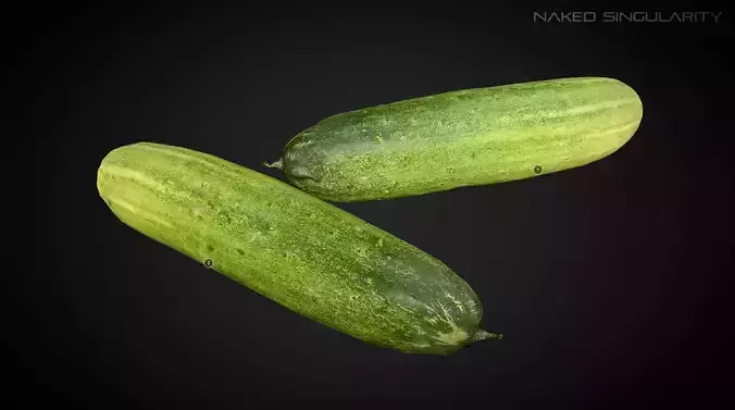 3D Scan Vegetable - Cucumber photogrammetry 4K
