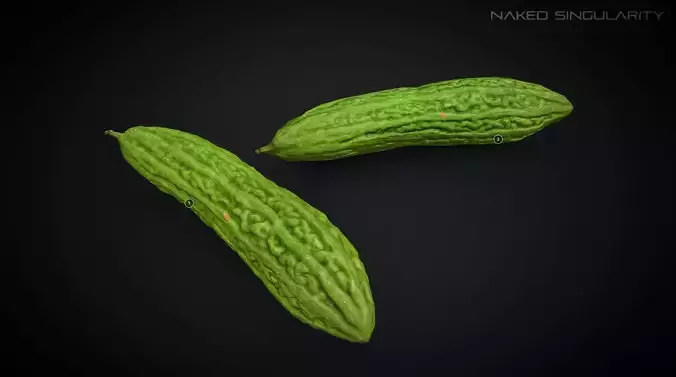 3D Scan fruit - Bitter melon photogrammetry 4K
