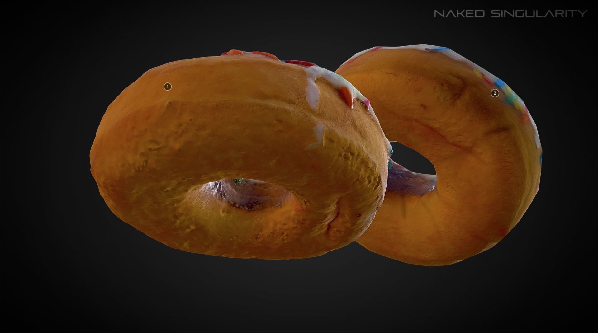 3D Scan - Donut sprinkle photogrammetry 4K Low-poly 3D model_3