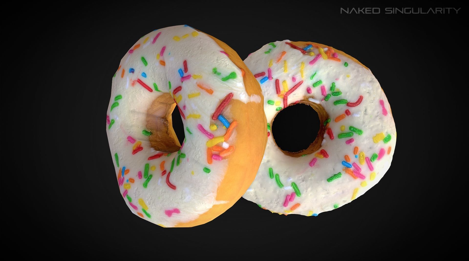 3D Scan - Donut sprinkle photogrammetry 4K Low-poly 3D model_7