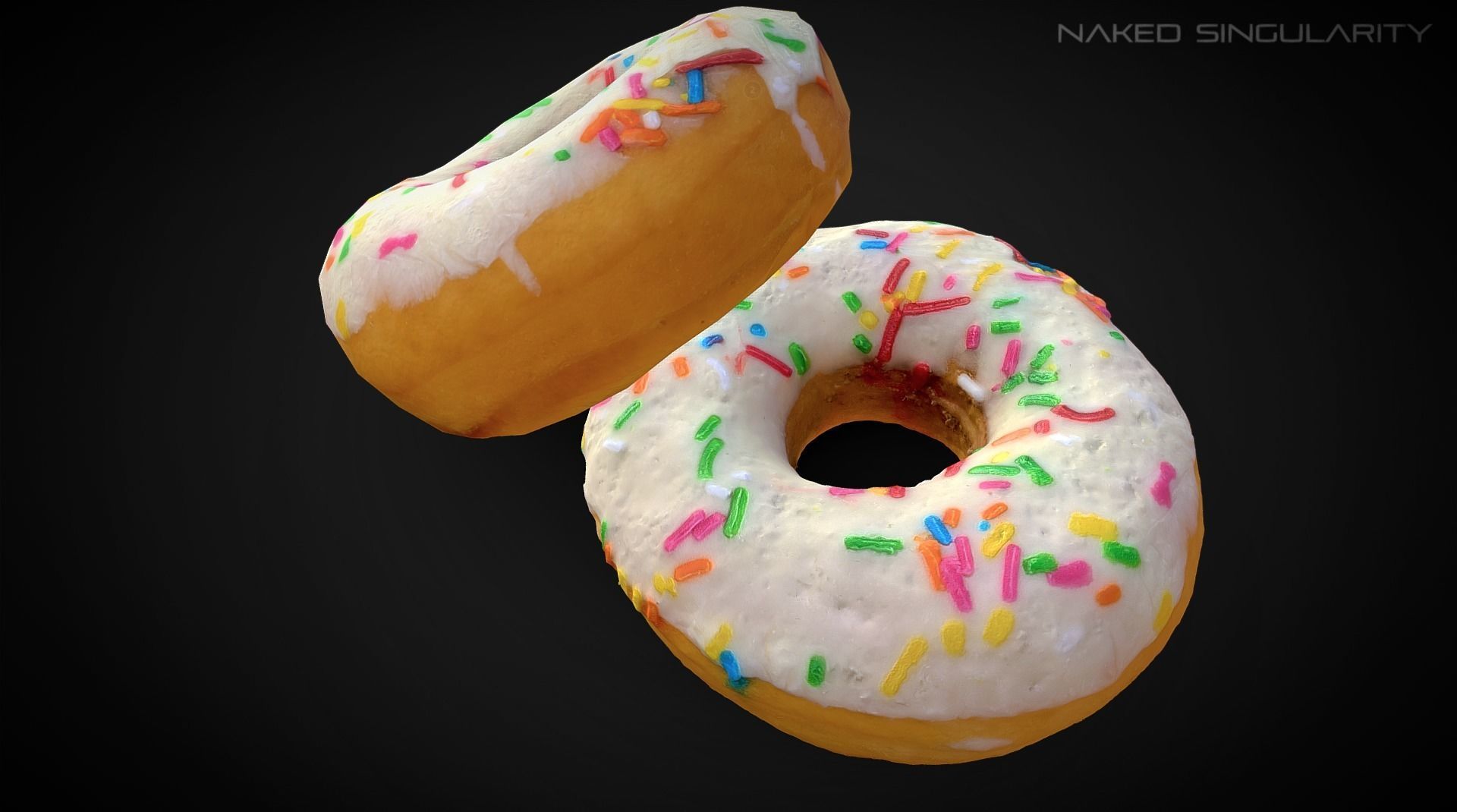 3D Scan - Donut sprinkle photogrammetry 4K Low-poly 3D model_1