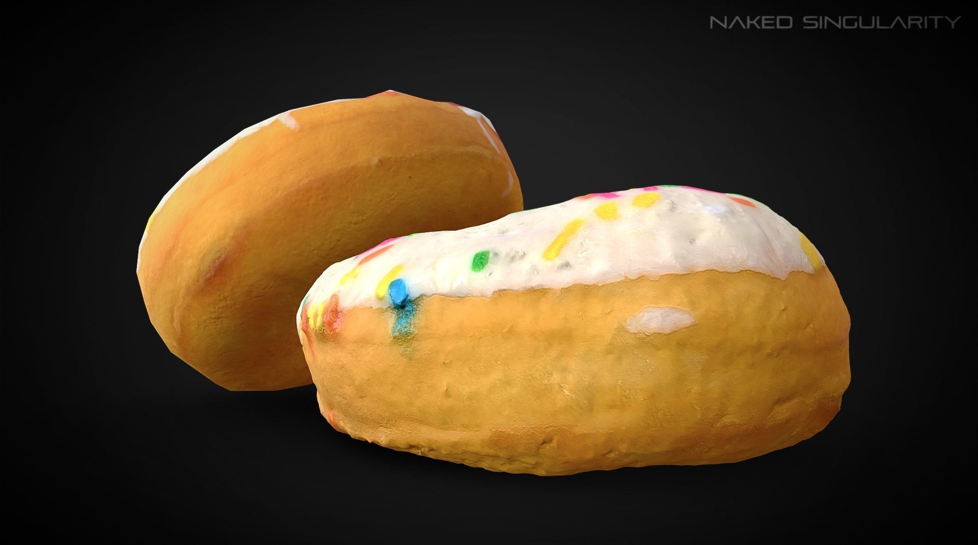 3D Scan - Donut sprinkle photogrammetry 4K Low-poly 3D model_6