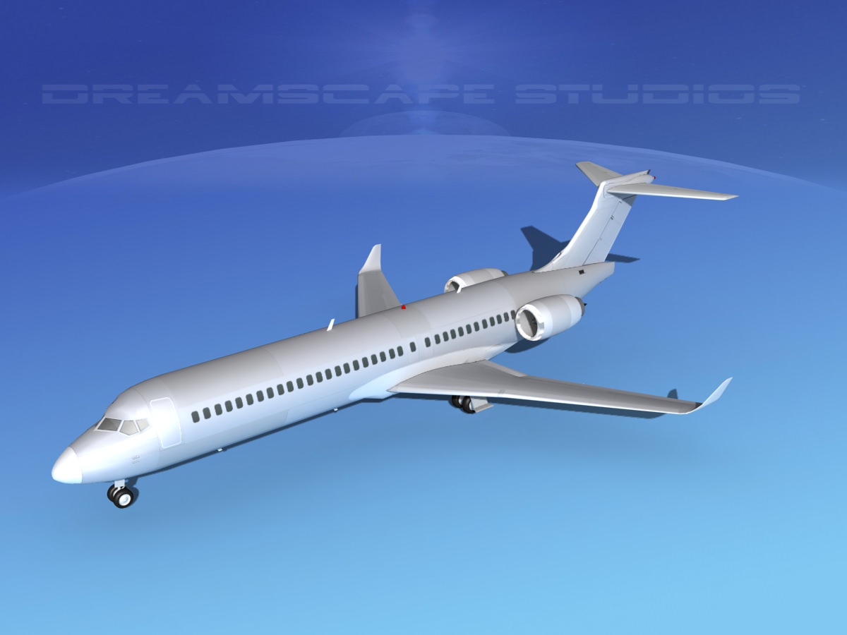 Comac ARJ21-700 Bare Metal 3D model_11