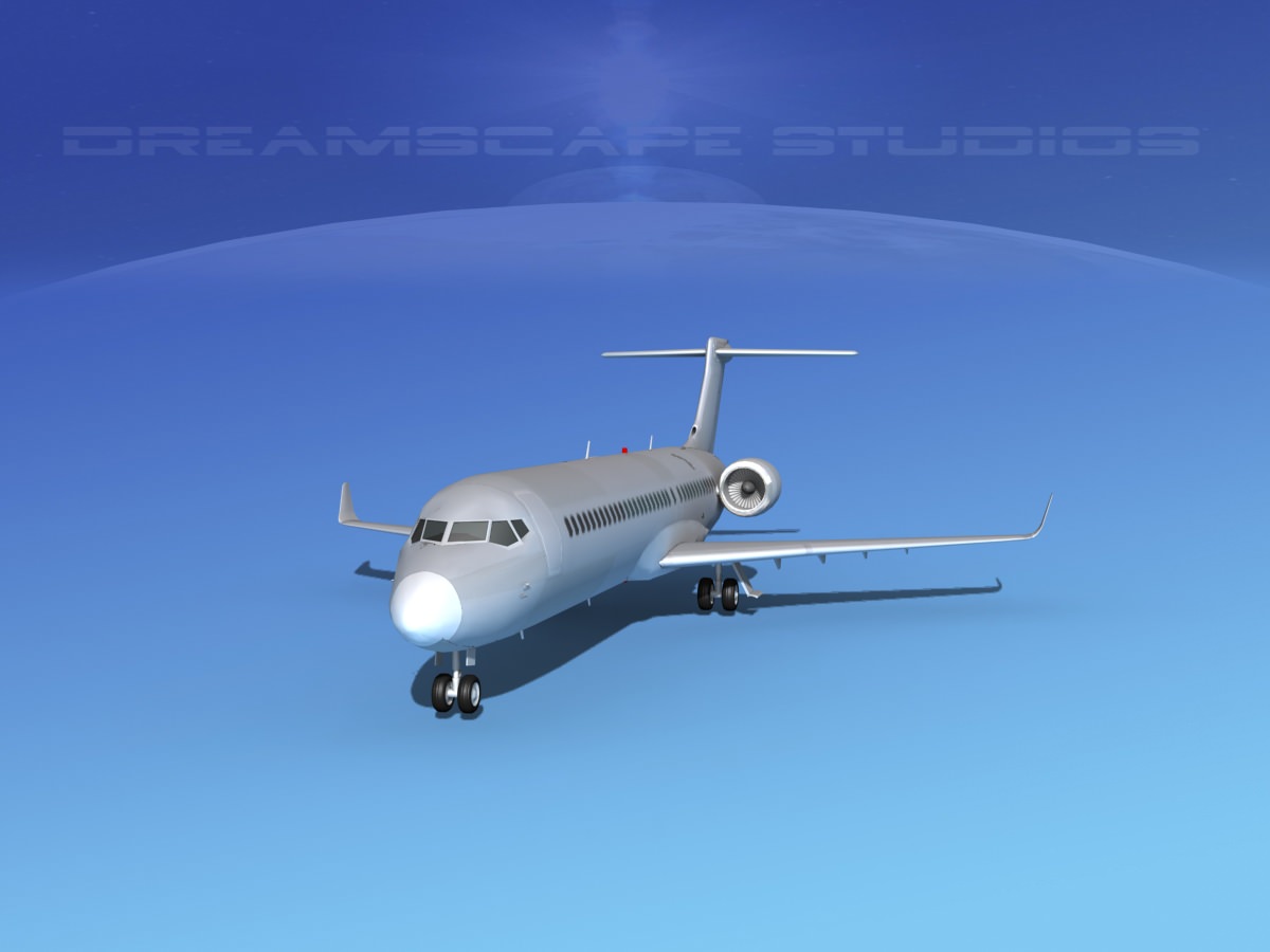 Comac ARJ21-700 Bare Metal 3D model_3