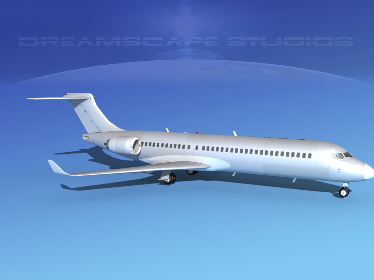 Comac ARJ21-700 Bare Metal 3D model_4