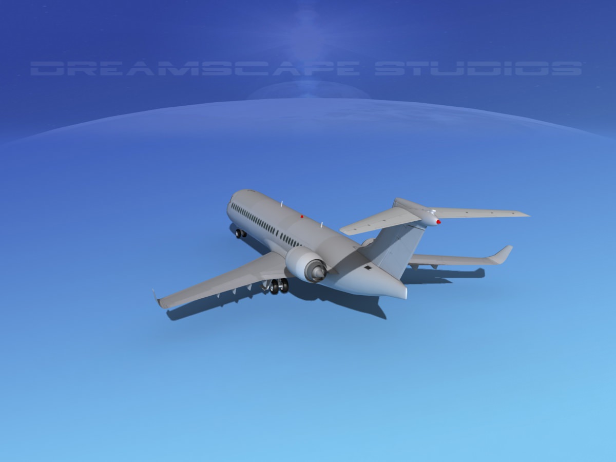 Comac ARJ21-700 Bare Metal 3D model_8