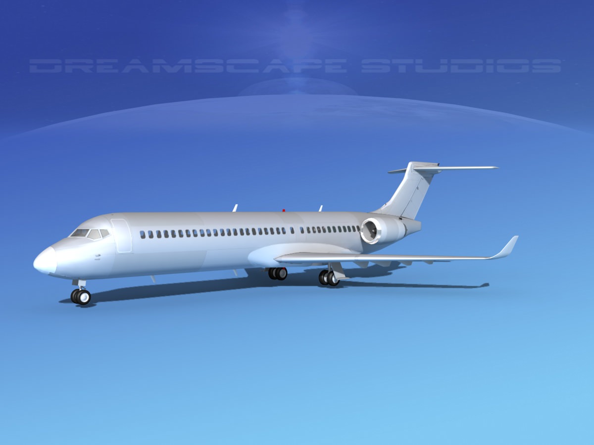 Comac ARJ21-700 Bare Metal 3D model_2