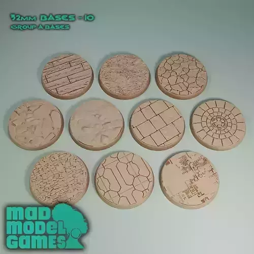 32MM BASES - 10 - GROUP A - DND character bases