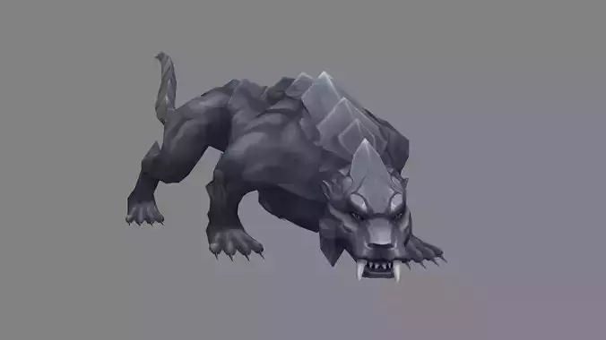 Stone leopard sculpture - panther