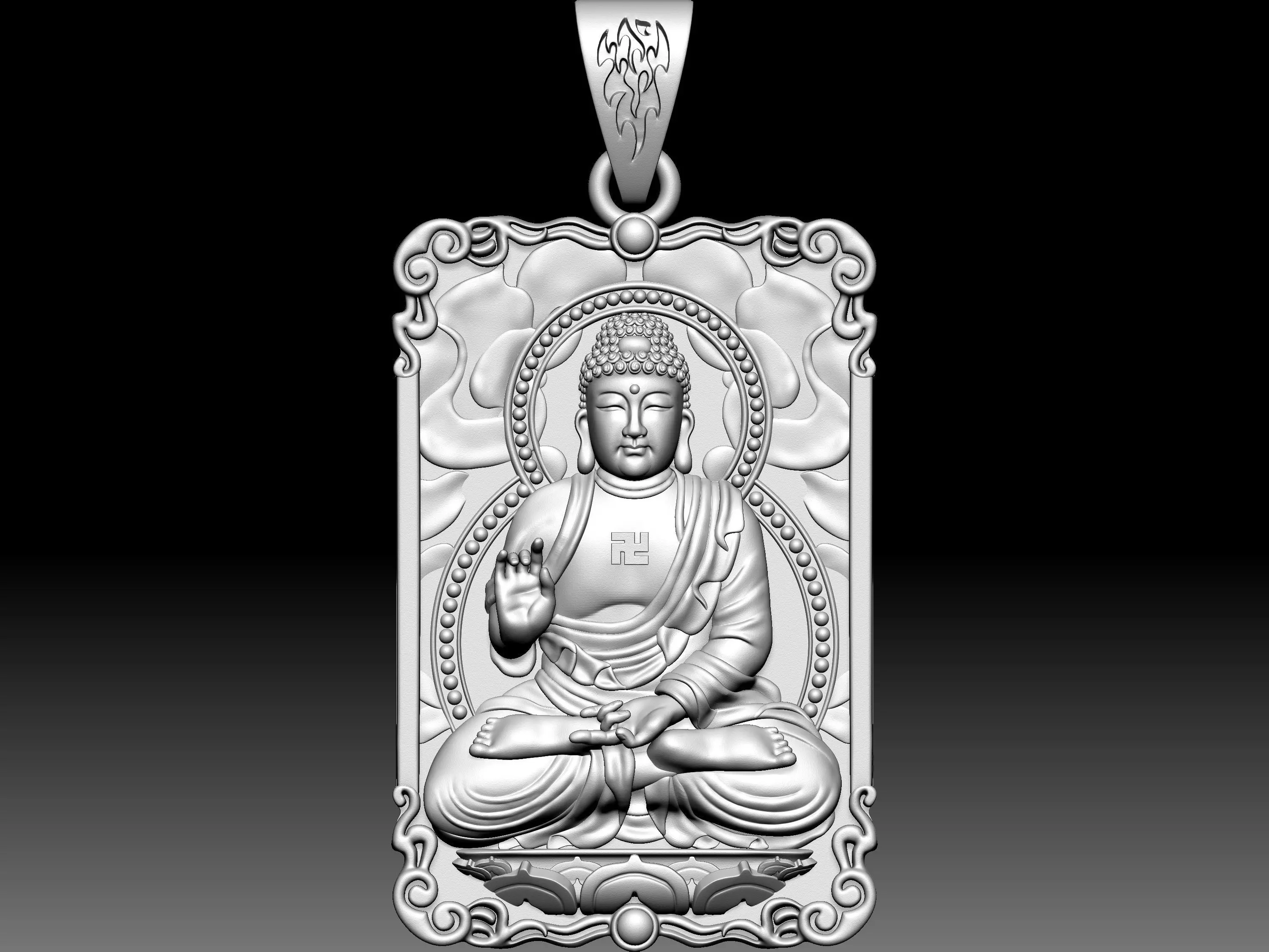 Budda Pendant 3D print model