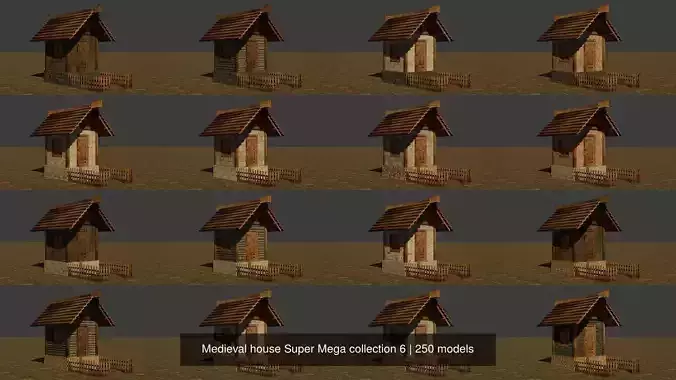Medieval house Super Mega collection 6
