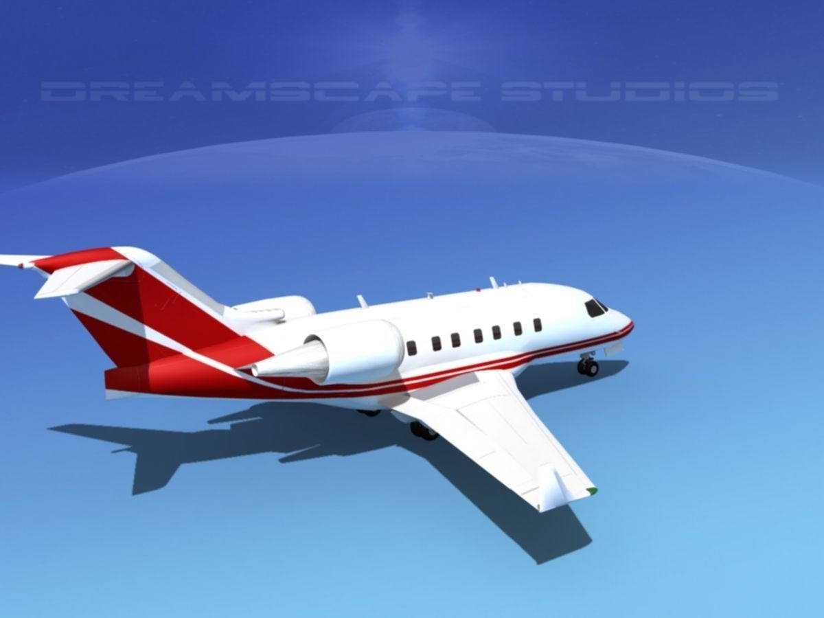 Bombardier Challenger CL-605 V01 3D model_5