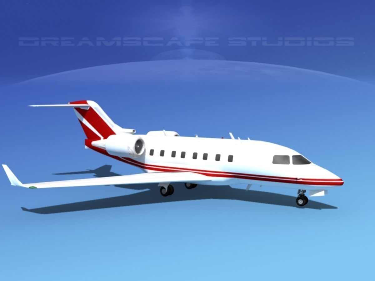 Bombardier Challenger CL-605 V01 3D model_3