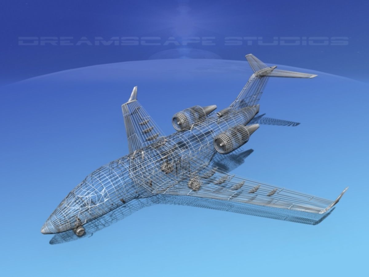 Bombardier Challenger CL-605 V01 3D model_15