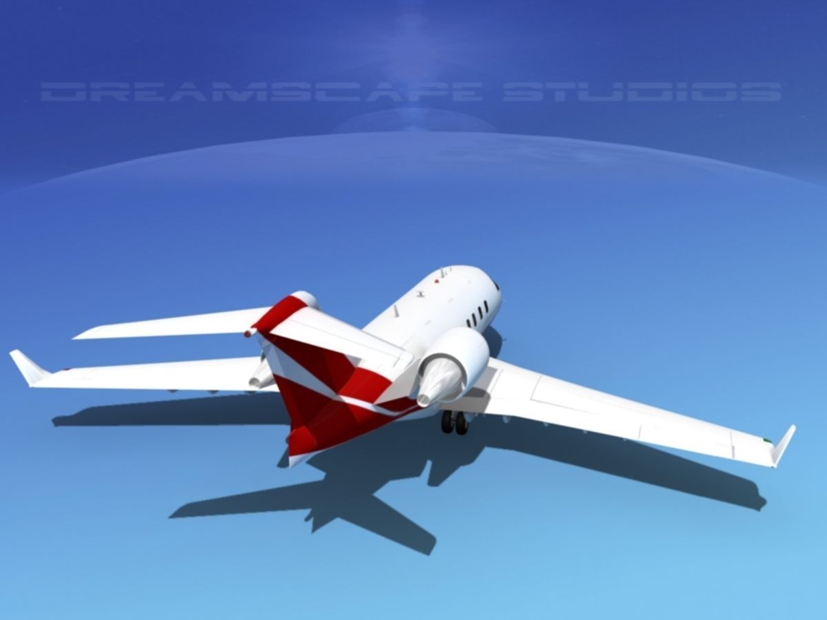 Bombardier Challenger CL-605 V01 3D model_6