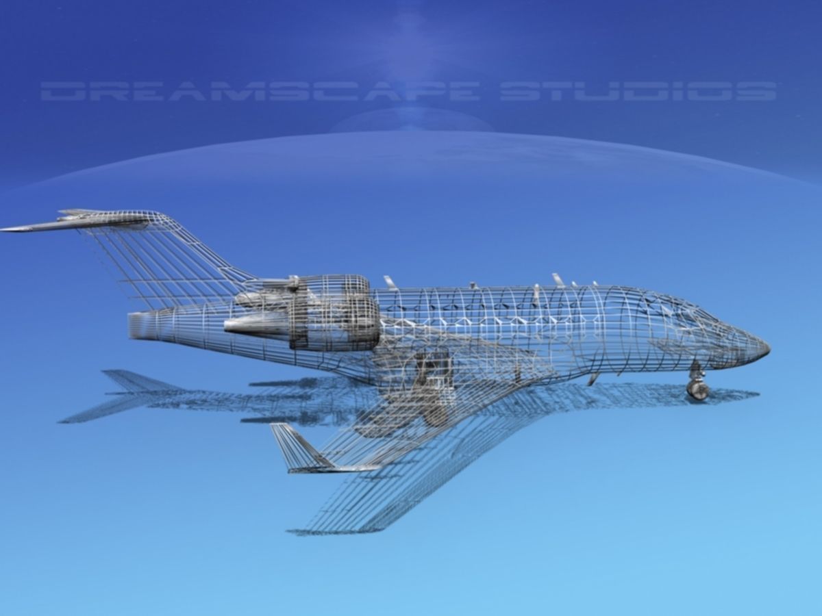Bombardier Challenger CL-605 V01 3D model_21