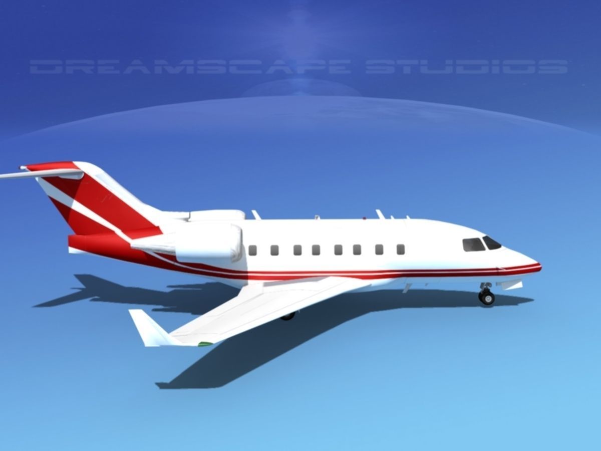Bombardier Challenger CL-605 V01 3D model_4