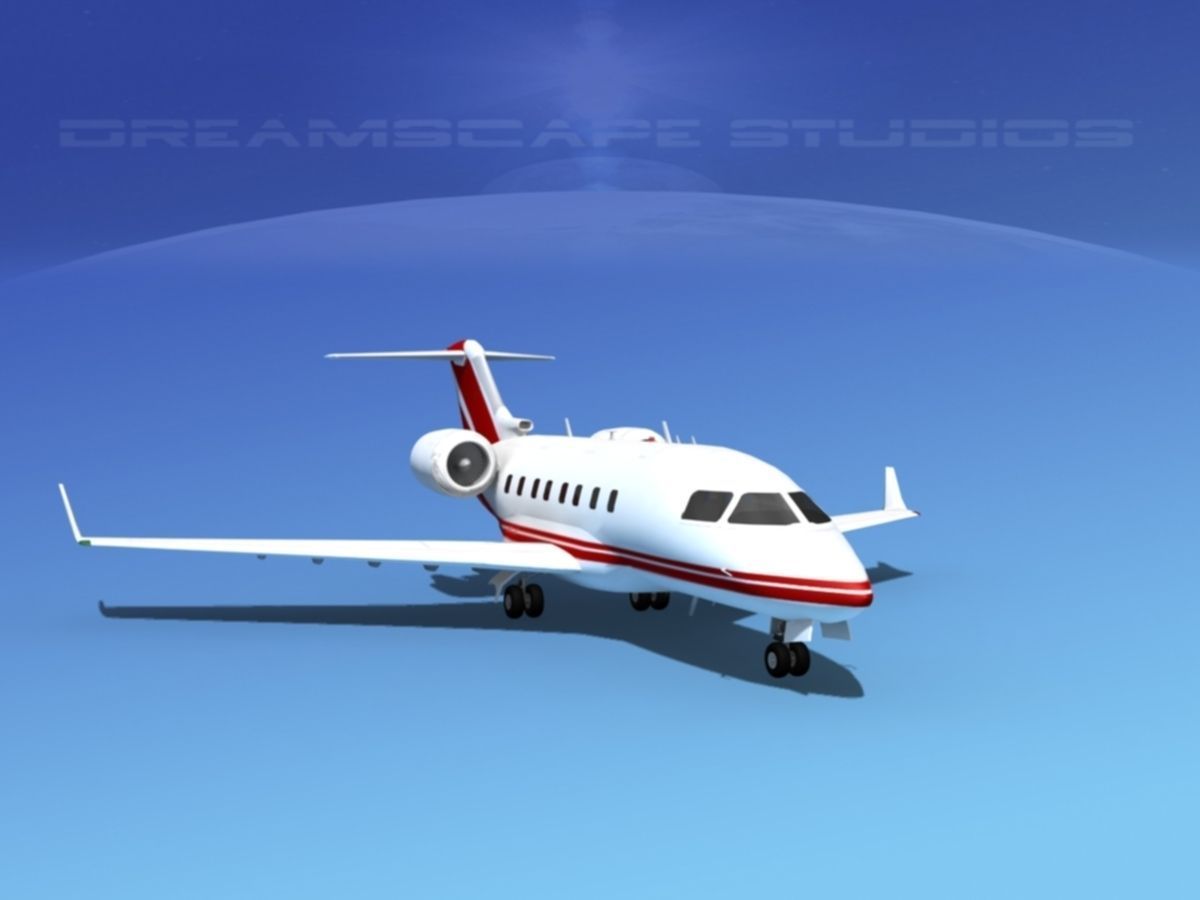 Bombardier Challenger CL-605 V01 3D model_2