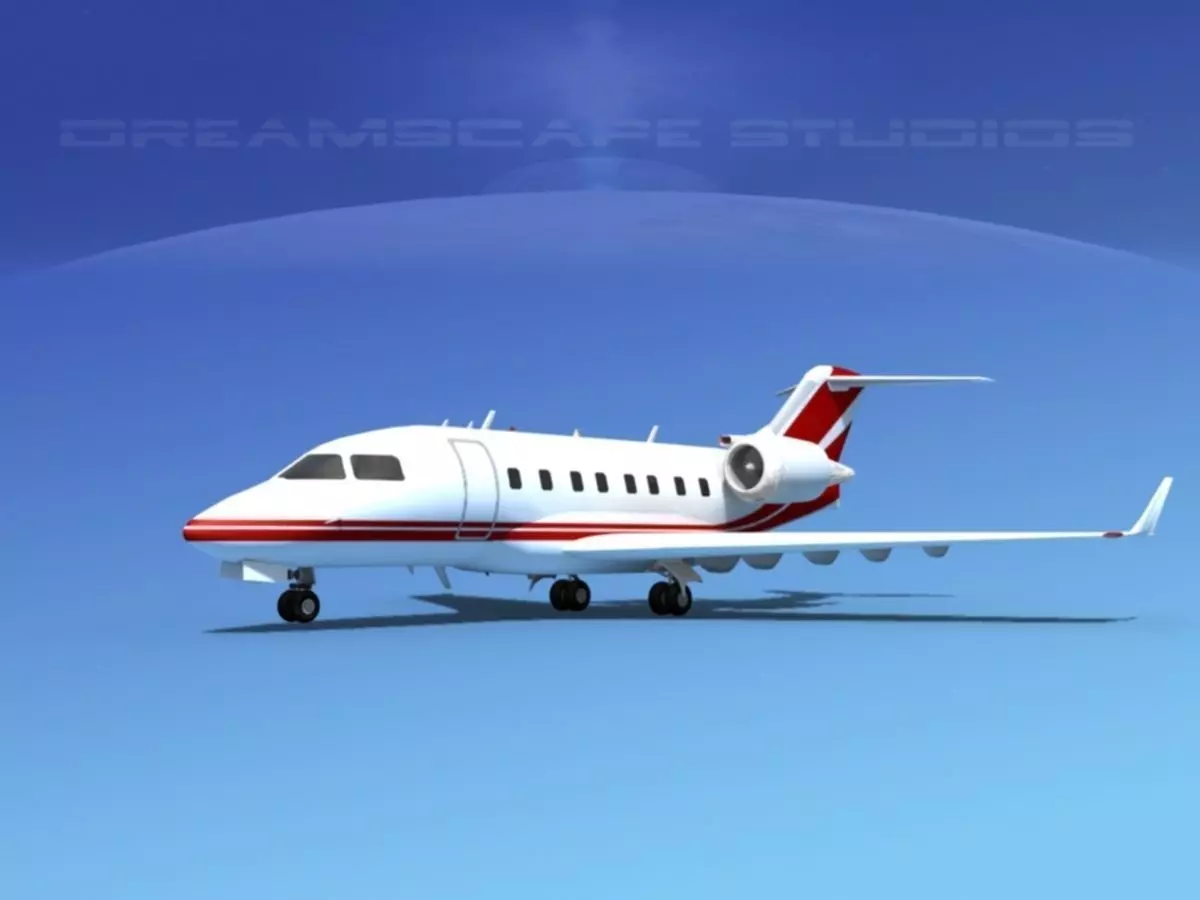 Bombardier Challenger CL-605 V01 3D model_0