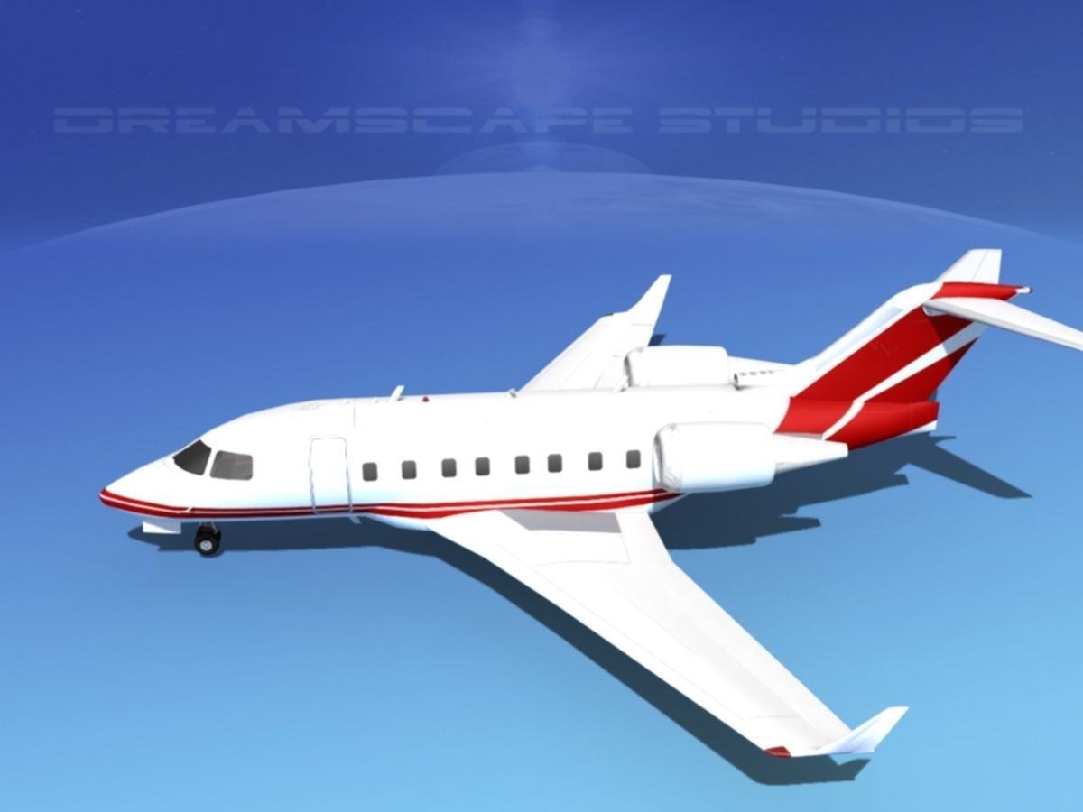 Bombardier Challenger CL-605 V01 3D model_9
