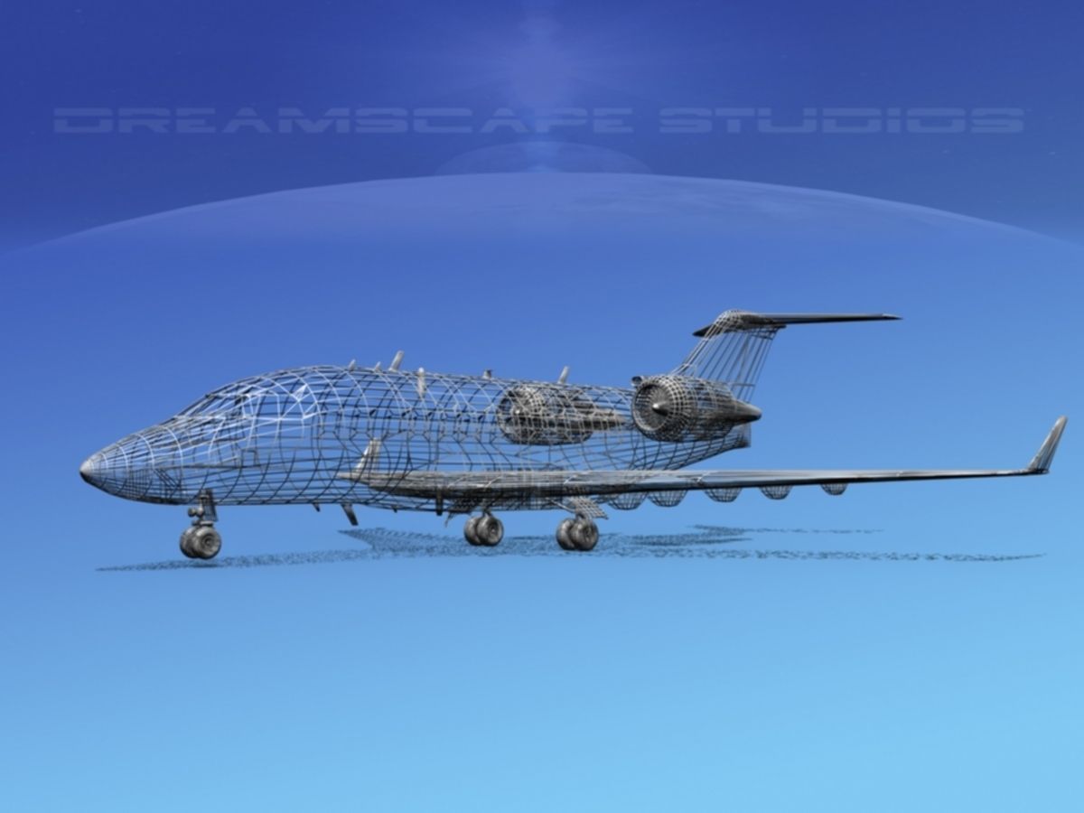 Bombardier Challenger CL-605 V01 3D model_12